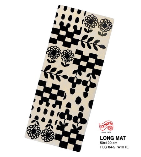 FLG (LM) LONG MAT SKU: FLG (LM) 04-2 LM SIZE 50x120 WHITE (PRE-ORDER)