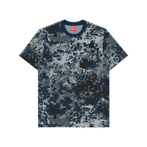SUPREME POCKET S/S T-SHIRT NAVY CAMO