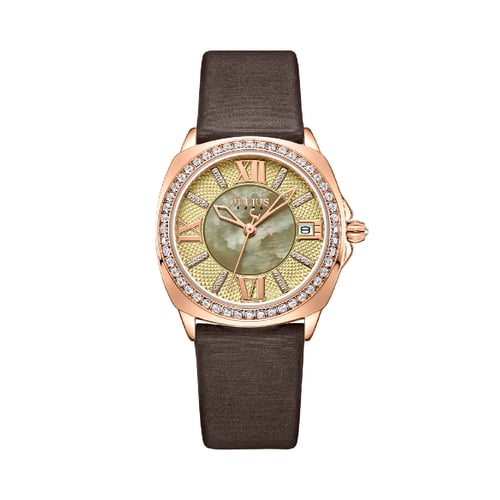 นาฬิกา Julius JA-1401 B สายหนัง สีน้ำตาล