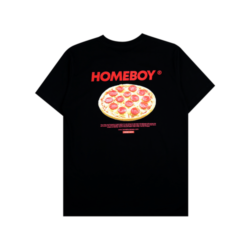 HOMEBOY PIZZA T-SHIRT BLACK
