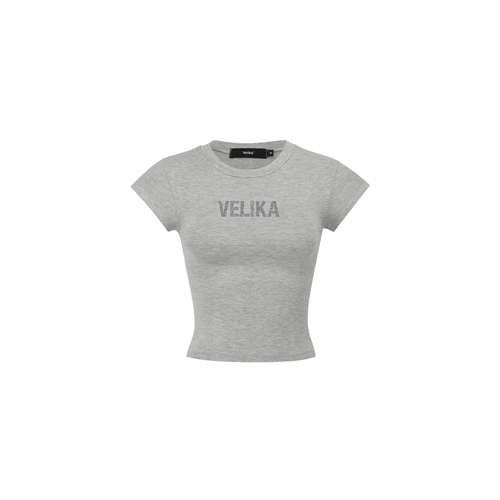 VELIKA GLITTER BABY T-SHIRT GREY