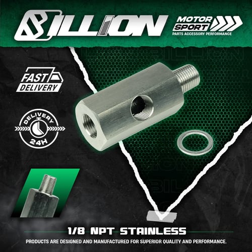 Billion อแดปเตอร์เซ็นเซอร์น้ำมัน 1/8 NPT Stainless