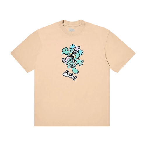 VERDY VISTY SKATEBOARD T-SHIRT CREAM