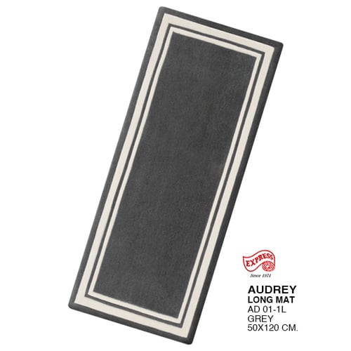 พรมรุ่น AUDREY MAT (LM) AD01-1 LM 50x120 ซม. GREY (พรีออเดอร์)
