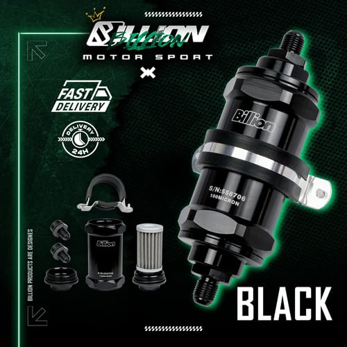 กรองน้ำมันเชื้อเพลิงสแตนเลส Billion AN6 100 Micron | Fuel Filter