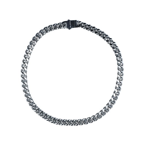 MR_GOLDss CUBAN 12MM NECKLACE SILVER