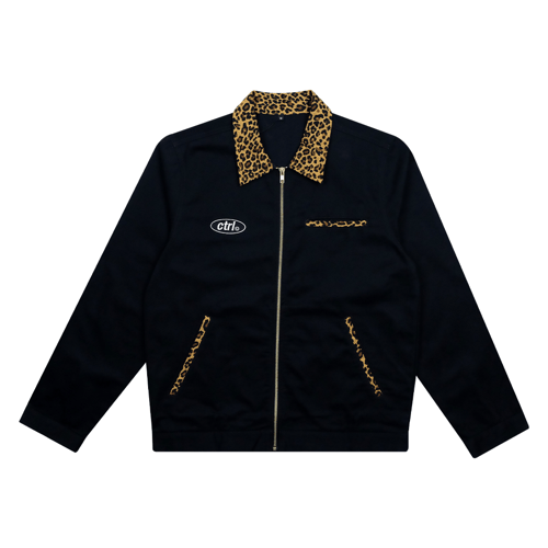 CURATORS CTRL LEOPARD JACKET BLACK