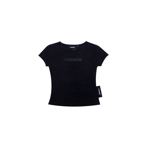 CHEMISE CLASSIC WASHED DUSTY BABY T-SHIRT BLACK