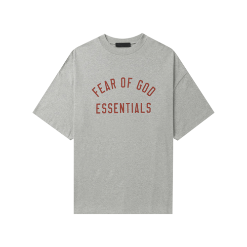 ESSENTIALS OVERSIZED LOGO T-SHIRT DARK HEATHE