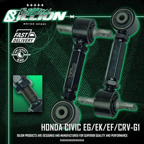 ชุดปรับแคมเบอร์หลัง Billion Honda Civic EG EK EF / CR-V G1 (Camber Kit | หลัง)