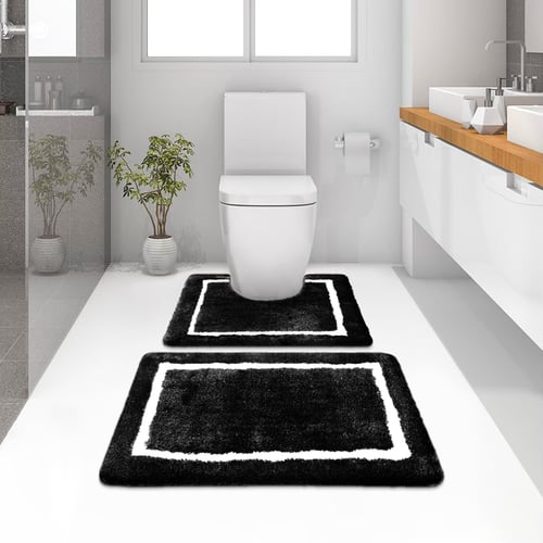พรมเช็ดเท้าชุดห้องน้ำ (BATH MAT) รุ่น STELLAR EG 2-3 BLACK สีดำ
