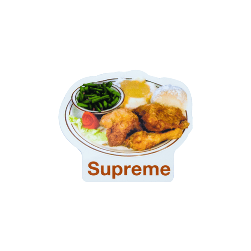 SUPREME CHICKER DINNER SS18 STICKER