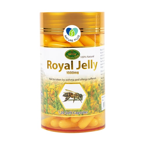 Nature's King Royal Jelly นมผึ้ง 1000mg (120เม็ด)
