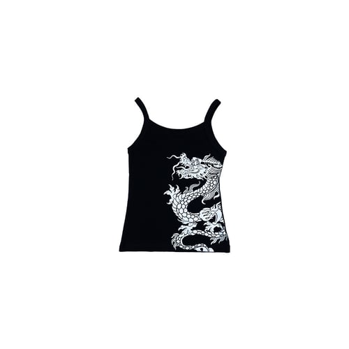 V.G.H DRAGON CAMI TOP BLACK