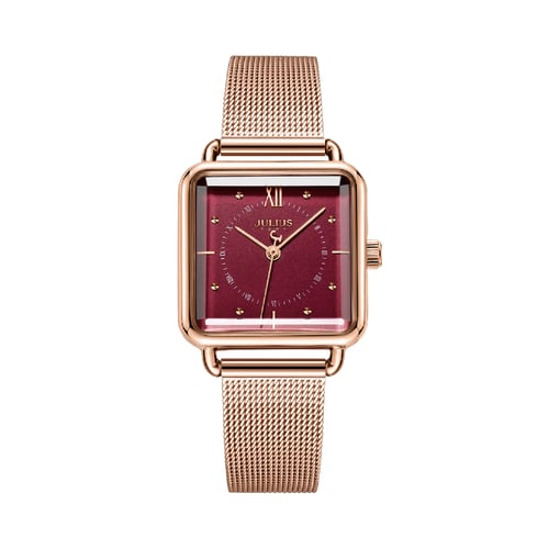 นาฬิกา Julius JA-1123 H สายสแตนเลสถัก สีโรสโกลด์