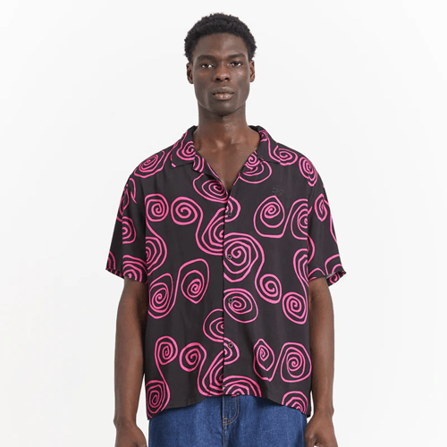 ステューシー Hand Drawn SS Shirt XLサイズ 半袖シャツ STUSSY HAND DRAWN S SS SHIRT BLACK