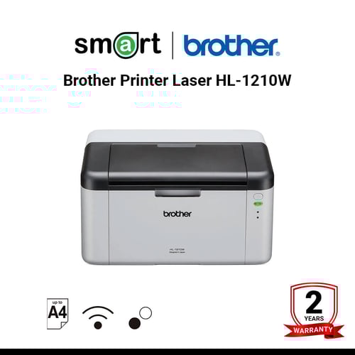 Brother Printer Laser HL-1210W เครื่องพิมพ์เลเซอร์ ขาว-ดำ Mono Laser HL-1210W : Speed 20ppm, Wireless