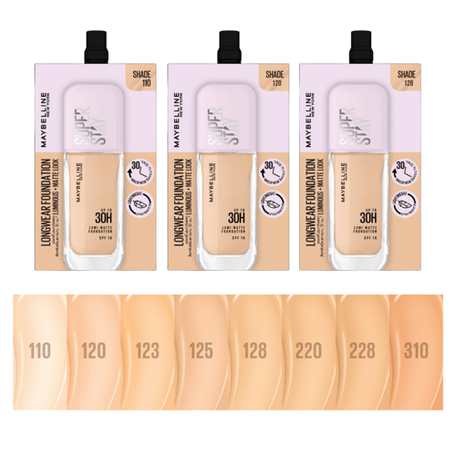 MAYBELLINE Lumi-matte Foundation รองพื้นซองม่วง