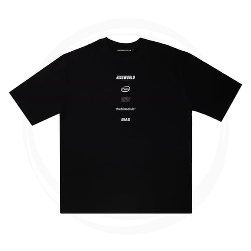 THE BIAS CLUB BIASWORLD VERTICAL T-SHIRT BLACK