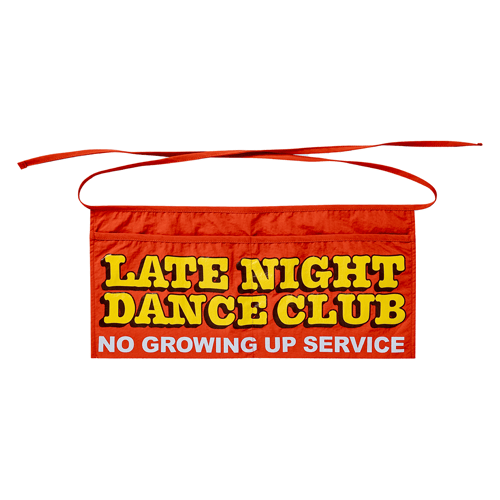 LATE NIGHT DANCE CLUB NGU SERVICE APRON BAG ORANGE