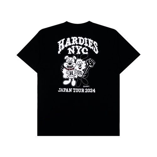 VERDY × HARDIES NYC TOUR Tee 70-0905-1-A VERDY X HARDIES NYC JAPAN TOUR T-SHIRT BLACK