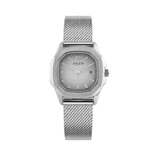 นาฬิกา Julius JA-1433 A สายสแตนเลสถัก สีเงิน