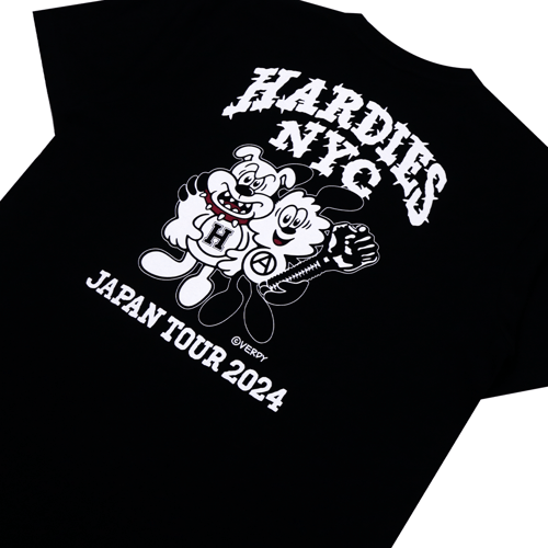 VERDY × HARDIES NYC TOUR Tee 70-0905-1-A VERDY X HARDIES NYC JAPAN TOUR T-SHIRT BLACK