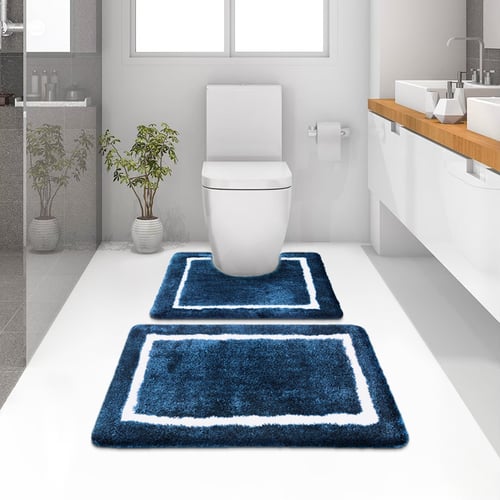 พรมเช็ดเท้าชุดห้องน้ำ (BATH MAT) รุ่น STELLAR EG 2-2 NAVY BLUE สีน้ำเงิน