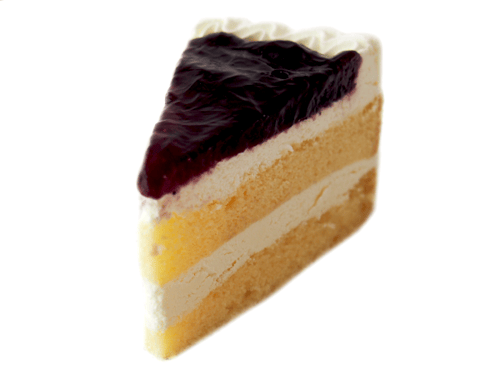 เค้กนมสดบลูเบอรี่แบบชิ้น