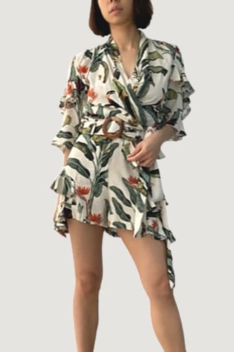 PATBO - TROPICAL PRINT WH