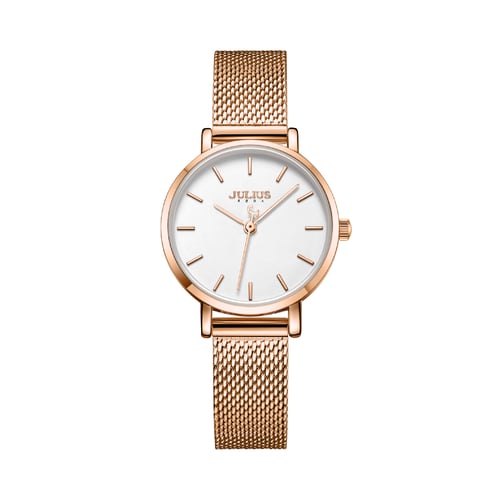 นาฬิกา Julius JA-1164L C สายสแตนเลสถัก สีโรสโกลด์