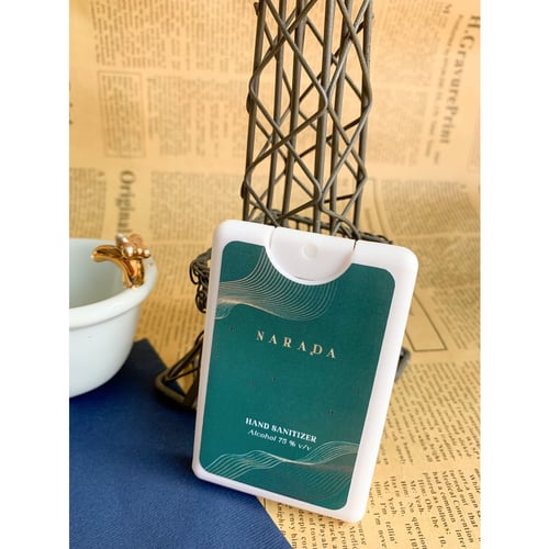 ❤️ สเปรย์แอลกอฮอล์ พกพาสะดวก!!! ถนอมผิว แห้งเร็ว Alcohol Spray 20 ml by NaradaAsia ❤️++20ml การ์ดสีขาว++