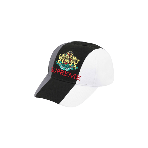 SUPREME CREST 6 PANEL CAP GREY/BLACK/WHITE