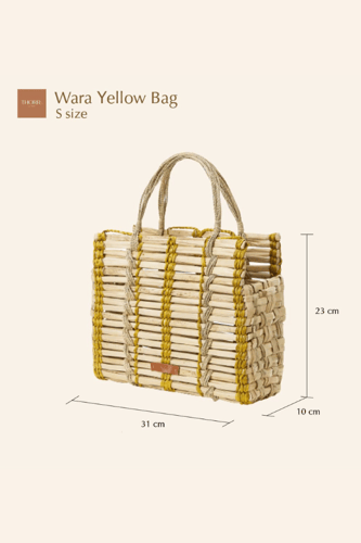 Mini wara yellow bag