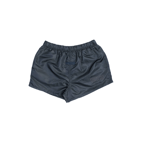 ESSENTIALS FEAR OF GOD NYLON RUNNING SHORTS CHARCOAL