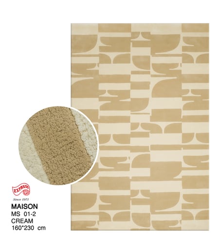 ELLE DECOR - พรมรุ่น MAISON (L) MS01-2 L 160x230 ซม. CREAM