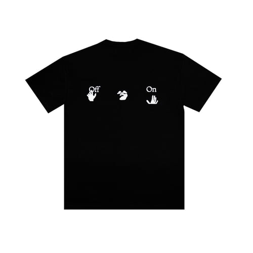 TOOMANY OPTIONS OFF ON T-SHIRT BLACK
