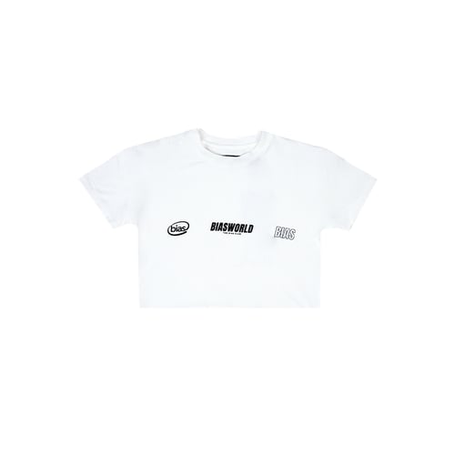 THE BIAS CLUB VERTICAL CROP WHITE