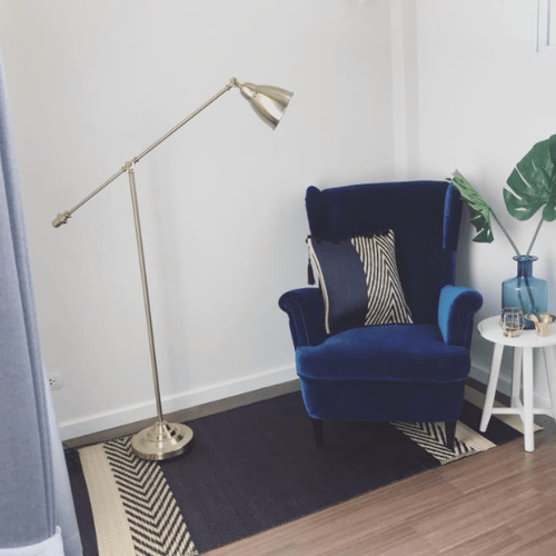 Mini stripe mat black