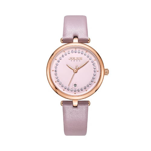 นาฬิกา Julius JA-1330 A สายหนัง สีชมพู
