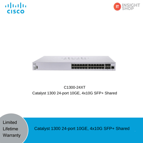 [C1300-24XT] Catalyst 1300 24-port 10GE, 4x10G SFP+ Shared
