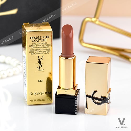 YSL Yves Saint Laurent Rouge Pur Couture Satin Lipstick 1.3g : NM (Nu Muse)
