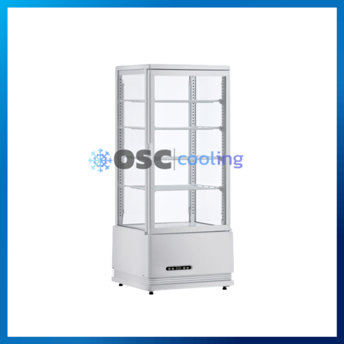 ตู้แช่กระจก 4 ด้าน ชั้นวาง 4 ชั้น "SANDEN" 3.5 คิว [SAG-0985C]