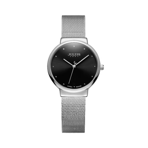 นาฬิกา Julius JA-426 LB สายสแตนเลสถัก สีเงิน