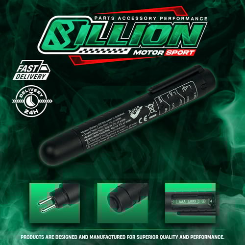 Coolthing ปากกาเช็คสภาพน้ำมันเบรค Billion | เครื่องวัดความชื้นน้ำมันเบรคแบบดิจิตอล