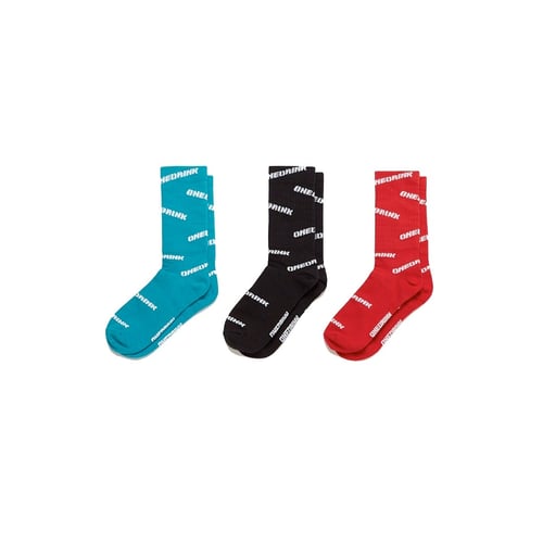 ONE DRINK AND WE GO HOME SOCKS BLUE/BLACK/RED