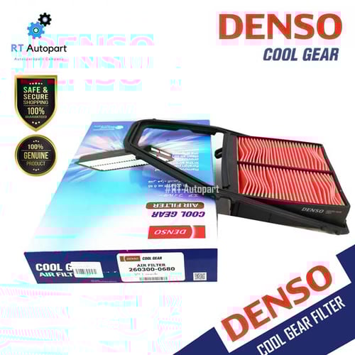 Denso กรองอากาศ Honda Civic ES เครื่อง1.7 ปี01-05 Dimension / เด็นโซ๋ ซีวิค อีเอส ปี03 ไดเมนชั่น / 17220-PLC-Y00