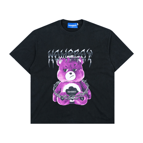 HOMEBOY CAREBEAR T-SHIRT FADED BLACK