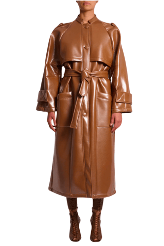 ANDREADAMO - OVERSIZE VINYL TRENCH 