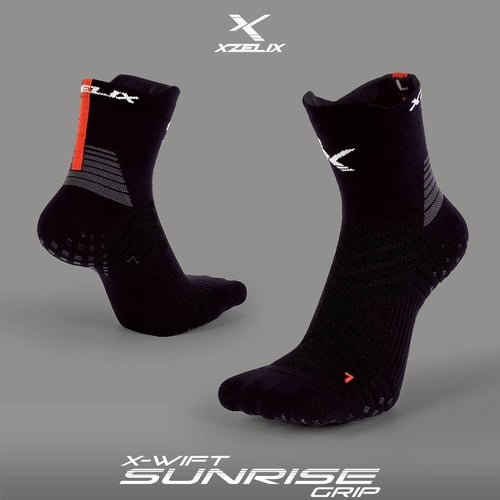 ถุงเท้ากีฬากันลื่น XZELIX X-Wift GRIP Low Cut Sock